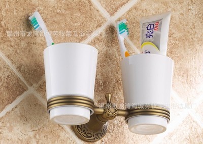 【供應仿古雙杯,雕花雙杯架,全銅雙杯架】價格,廠家,圖片,其他水暖衛浴五金,溫州市龍灣海城勞牧萊衛浴潔具廠-